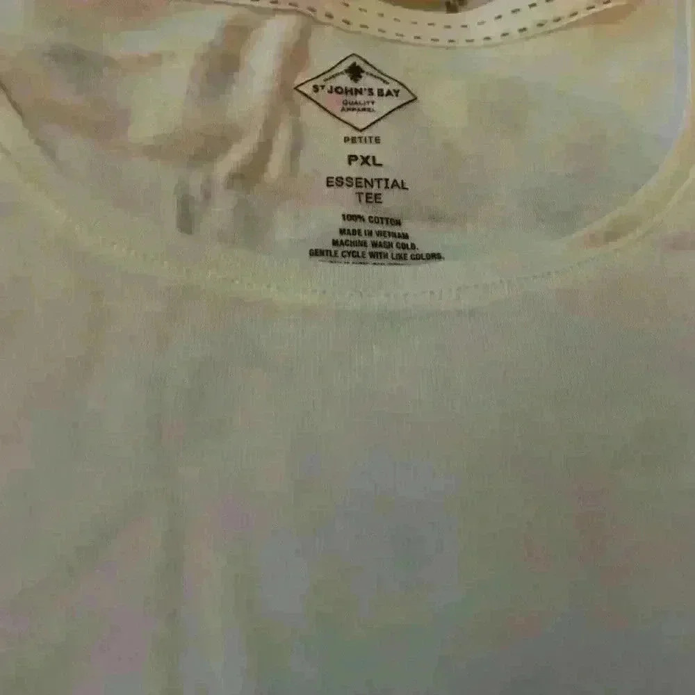 Ladies StJohns Bay capped sleeve tee shirt sz PXL